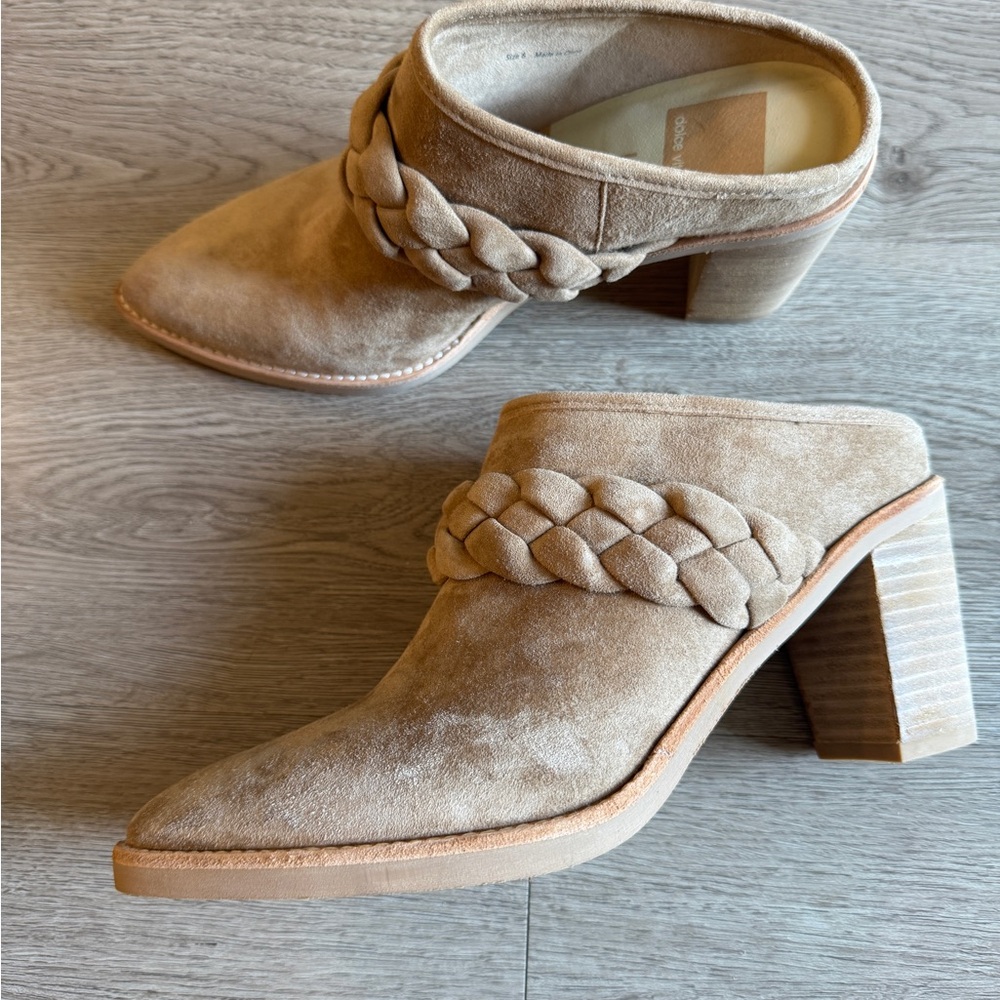 Dolce Vita Tan Braided Mules